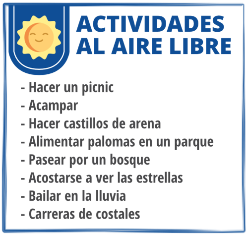 Actividades al aire libre